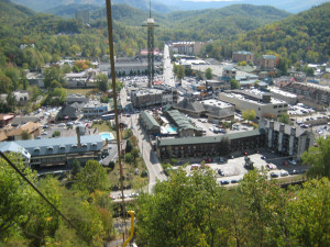 View of downtown Gatlinburg