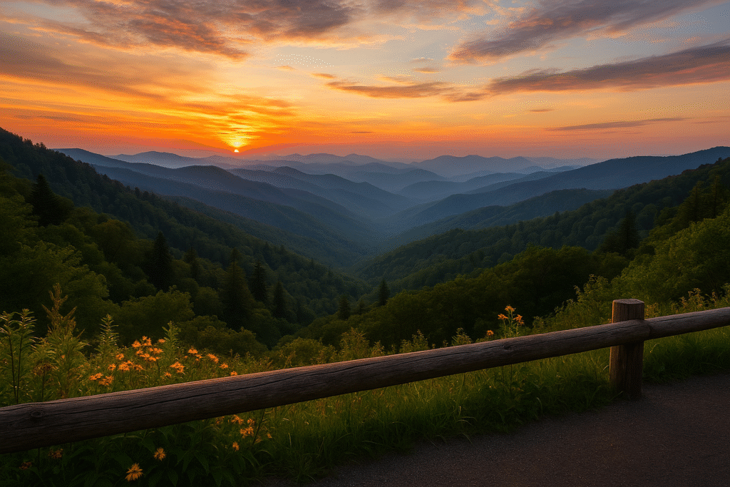 Best Scenic Overlooks for Summer Photos 1 scenic overlooks for summer photos, Smokies summer photos, Gatlinburg summer pictures,
