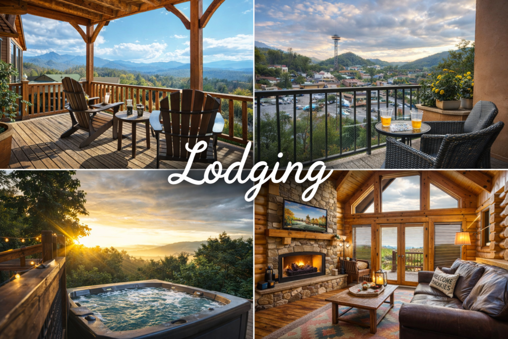 Gatlinburg cabins and hotels with mountain views