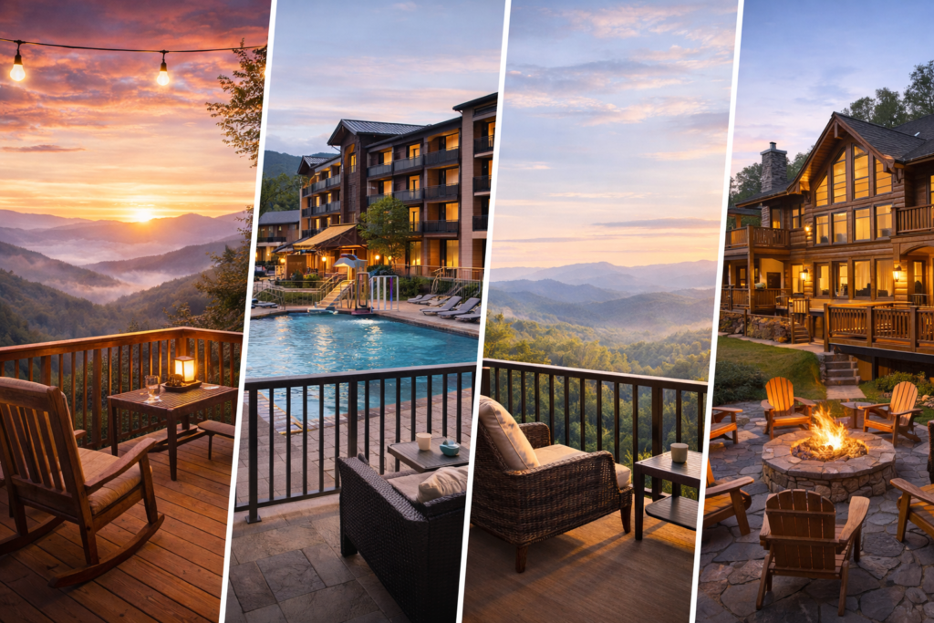 Romantic, family, solo, and group places to stay in Gatlinburg Tennessee
