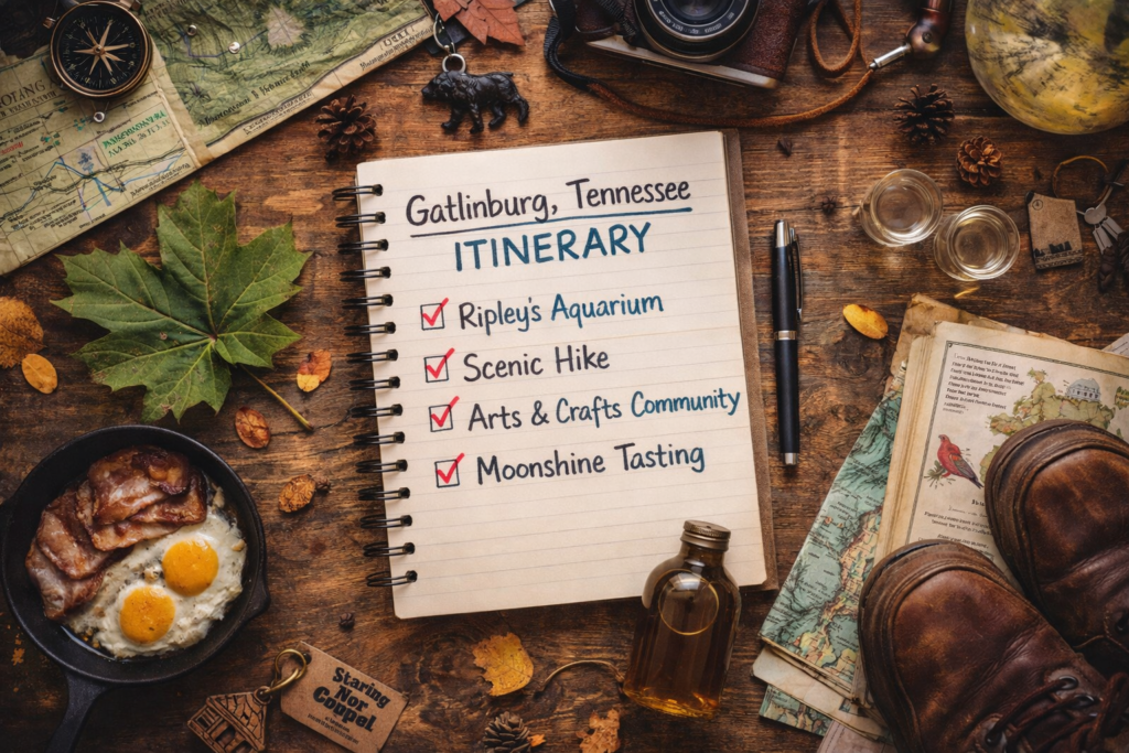Planning a Gatlinburg trip itinerary Smoky Mountains map and views